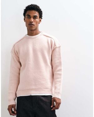 ASOS Overszied Crew Neck Jumper - Pink