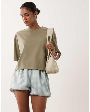 ASOS Recht Cropped T-Shirt - Grijs