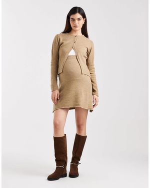 Mama.licious Maternity – strickjacke - Natur