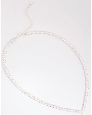 Lovisa Collar De Tenis Con Diseño De Pico De Circonitas De Corte Cuadrado De - Neutro