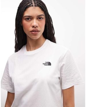 The North Face W Evolution Simple Dome Crop Rlx Ss Tee - White