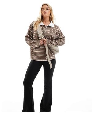 Only Petite High Waisted Flared Trousers - Black