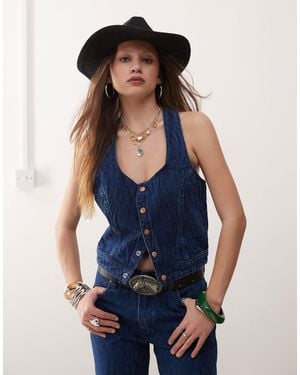 Wrangler – denim-top - Blau