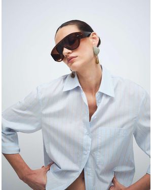 Mango 100% Cotton Long Sleeve Shirt - White