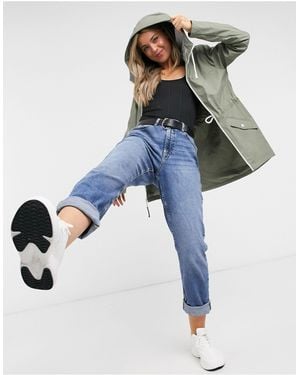 Hollister Hooded Rain Jacket - Green