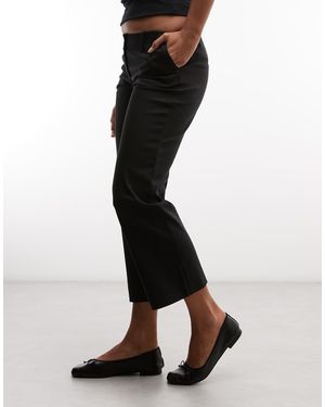 Weekday Pantalones De Traje Cortos Negros