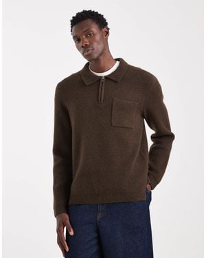 New Look – polo-pullover - Braun