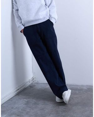 TOPMAN baggy Fit Twill Chinos - Blue