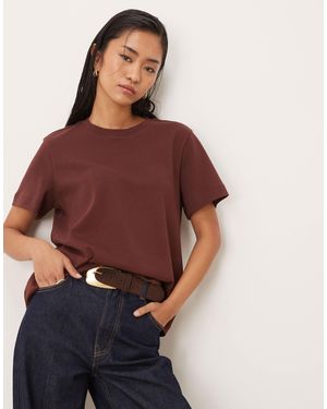 Aware – schweres kastiges t-shirt - Rot