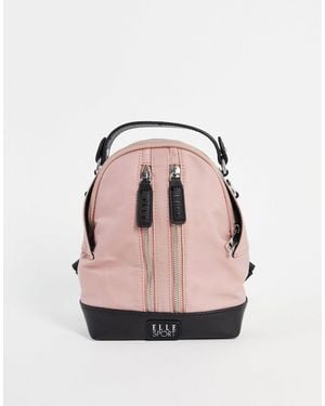 ELLE Sport Mini Zip Backpack - Pink