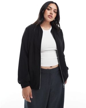 Vero Moda Oversized Bomber Jacket - Black
