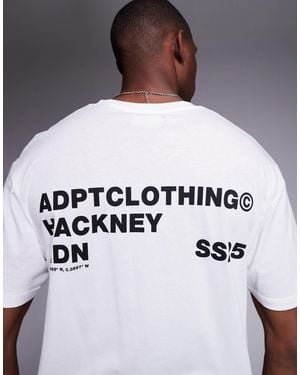 ADPT – oversize-t-shirt - Weiß