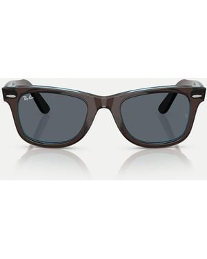 Ray-Ban Wayfarer Square Sunglasses With Lens - Blue