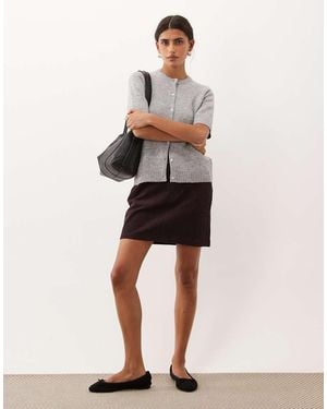 Threadbare Minifalda De Pana -Rojo - Neutro