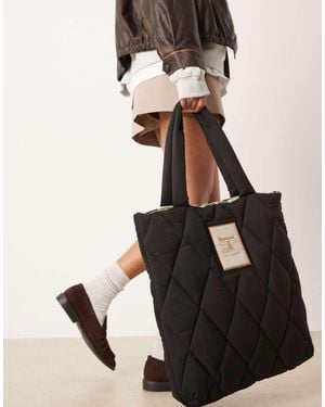Barbour Mariah Quilted Tote Bag - Black
