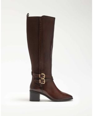 Dune Tabbi Knee High Boots - Brown