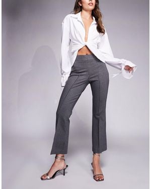 GOOD AMERICAN Soft-stretch Ponte Kick Flare Trousers - Blue
