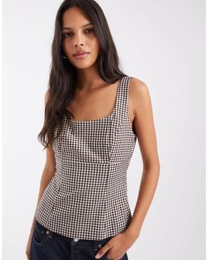 ONLY Strukturiertes oberteil mit schleifendetails - Grau
