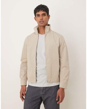 Mango Cotton Mix Jacket - Natural
