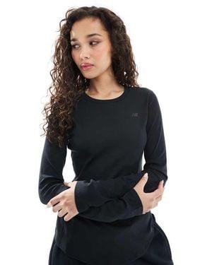 New Balance Micro-Rib Long Sleeve - Black