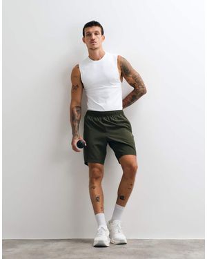 4505 Icon 7 Inch Quick Dry Training Shorts With Zip Pockets - Green