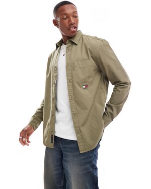 Tommy Hilfiger – twill-hemden - Natur