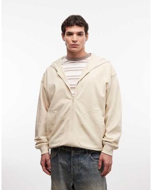 The North Face U Essential Oversize Full Zip Hoodie - Natural