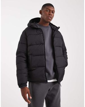 JJ Rebel Gewatteerd Jack Met Capuchon - Blauw