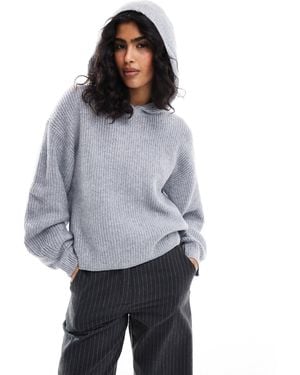 Levi's Comet Relaxed Fit Rib Knit Hoodie - Gray