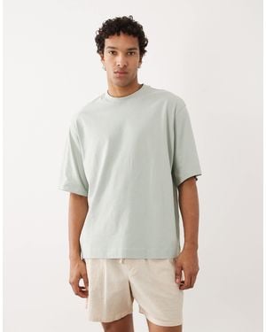 SELECTED Heavyweight 220gsm Oversized T-shirt - Gray