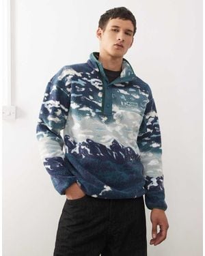 Columbia Helvetia Ii Printed Half Snap Fleece - Blue