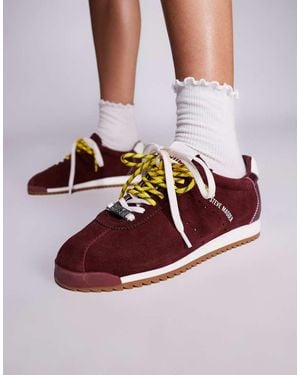 Steve Madden Mirage Gum Sole Trainers - Red