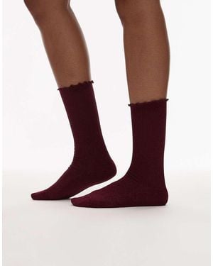 & Other Stories Glitter Frill Socks - Purple