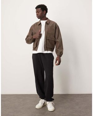 Abercrombie & Fitch Drawstring Cuffed joggers - Natural