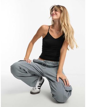 Vero Moda – nahtloses top - Schwarz