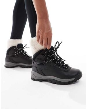 Columbia Botas Negras Newton Ridge Plus De - Negro