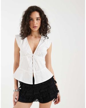 Motel Blusa Blanca Devlon De - Blanco