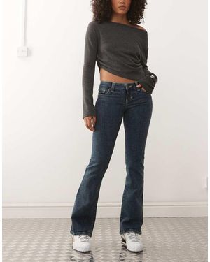 Monki Jeans Met Ronde Naden - Blauw