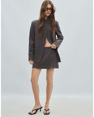 Stradivarius Asymmetrische Getailleerde Blazer - Meerkleurig