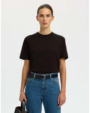 SELECTED T-Shirt - Black