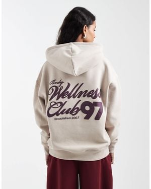 Cotton On Plush Premium Graphic Hoodie - Gray