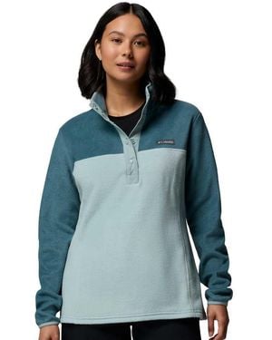 Columbia Benton Springs 1/2 Snap Pull Over Ii Fleece - Blue
