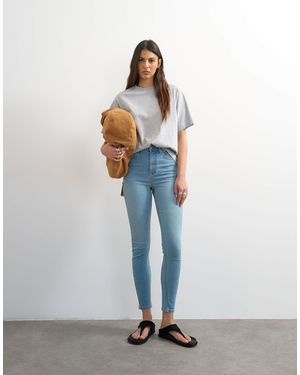 TOPSHOP Jamie High Rise Jeans - White