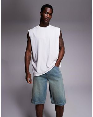 Good For Nothing Bermuda baggy en jean - moyen vintage délavé - Gris