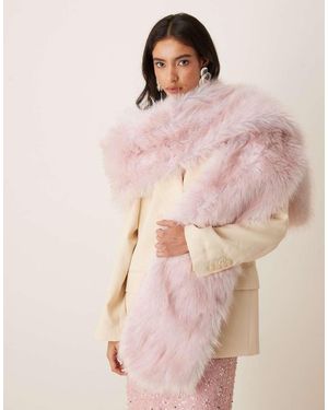 Sister Jane Dream Starlight Oversized Faux Fur Shawl - Pink