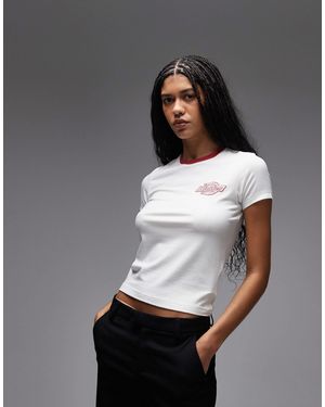 Dickies Plainville Ringer Baby Tee - Grey