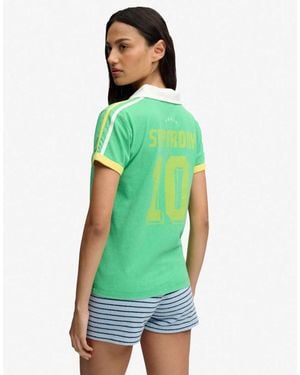 Superdry Athletic Football Collared T-Shirt - Green