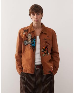 Deus Ex Machina Collective Improv Worker Jacket - Brown