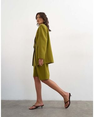 TOPSHOP Co Ord Longline Short - Green
