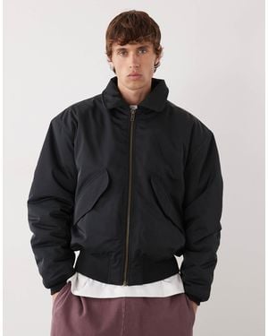 Weekday – oversize-bomberjacke - Schwarz